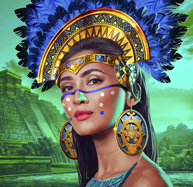 Maya_M1_Finish Slot Game Symbol art by Mark Evans