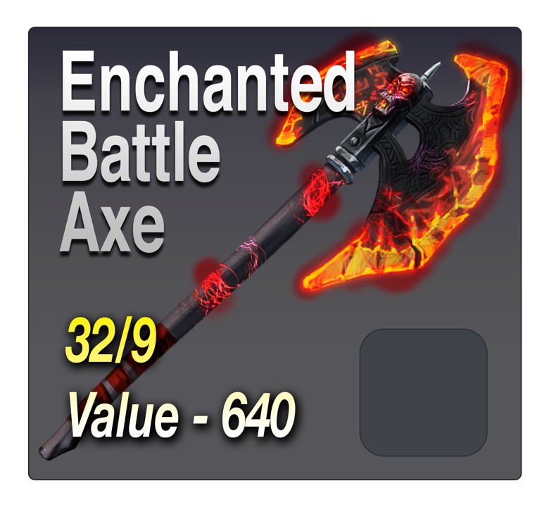 PhysicalWeapons031-Enchanted_Battle_Axe1 iPhone RPG art by Mark Evans