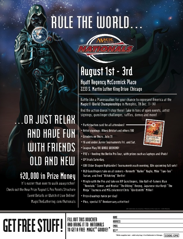  Magic The Gathering Nationals Ad Planeswalker Jace 