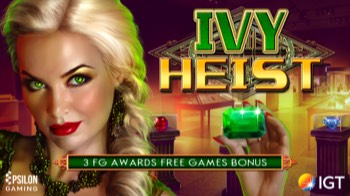  Glass IGT Epsilon Gaming Slot Ivy Heist 