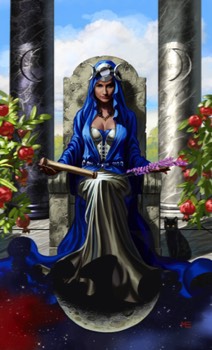  The High Priestess from Witches Tarot by Ellen Dugan and Mark Evans 
