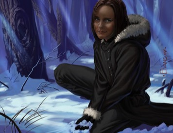 Detail Sansa Stark Print painted by Mark Evans A Game of Thrones by George R. R. Martin